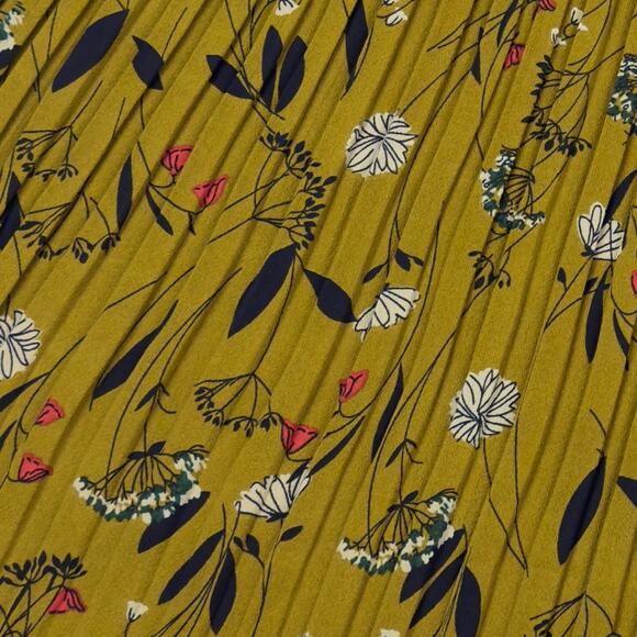 Bei Sen Boho Hippie Floral Pleated Cropped Wide Leg Pants Culottes Women's SZ 6 - Picture 5 of 5